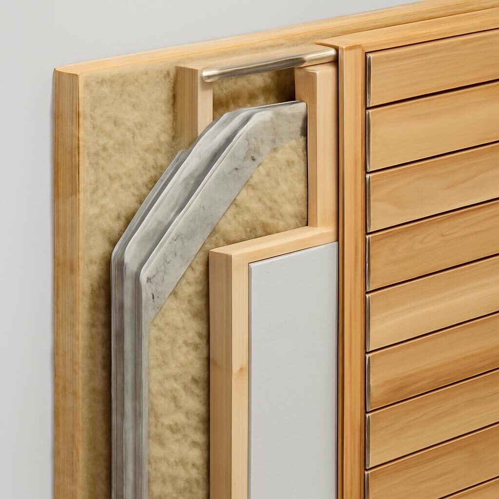 Coupe technique paroi isolation maison passive PHPP