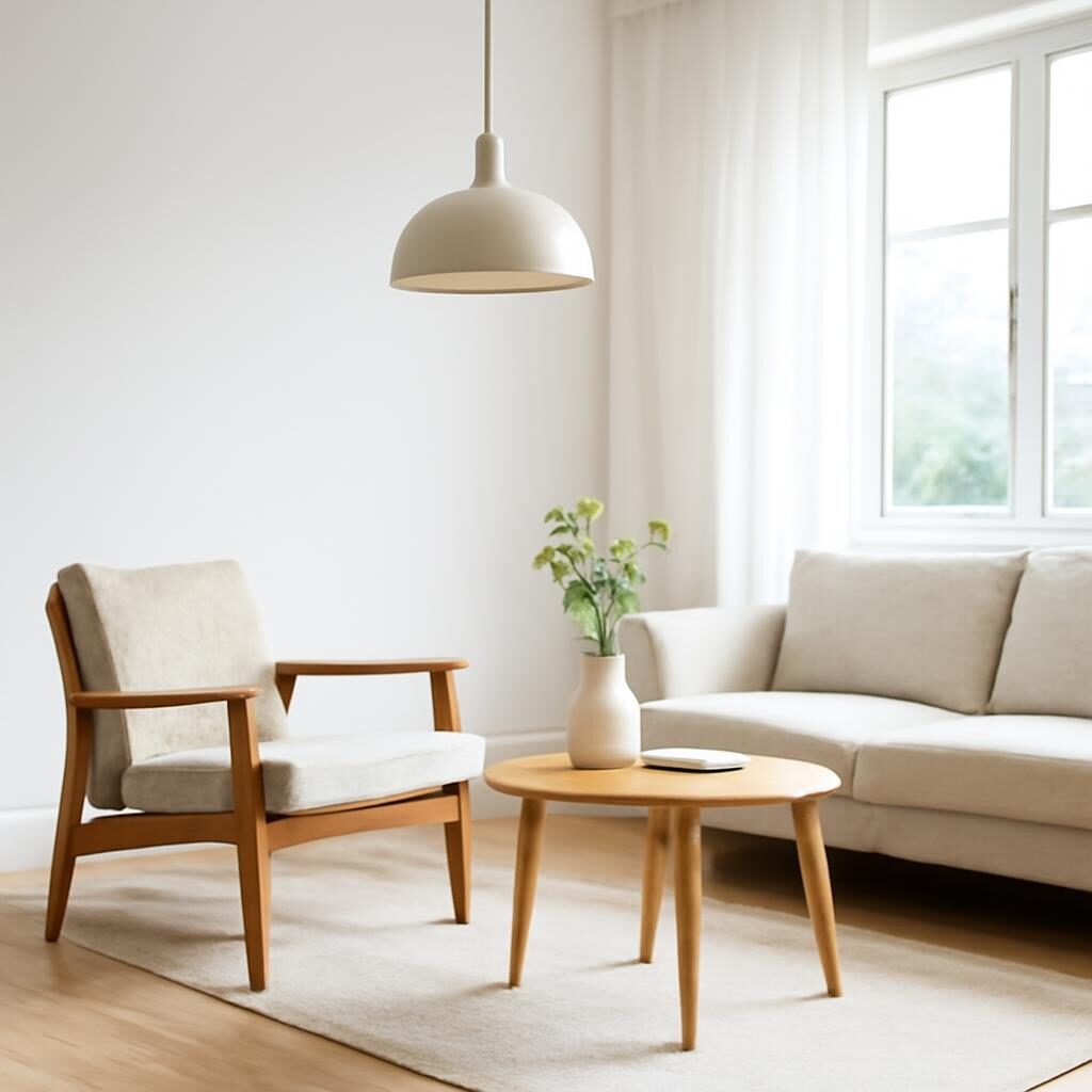 Design scandinave dans un intérieur lumineux